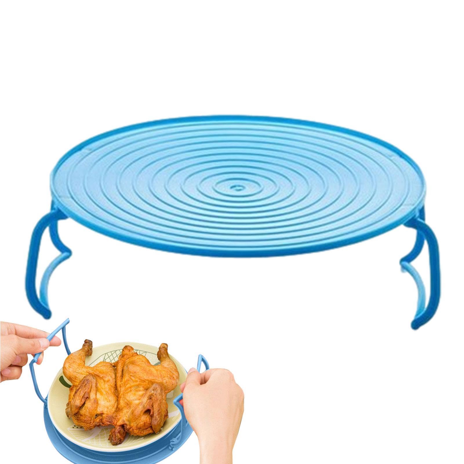 Plateau Pliable Pour Micro-ondes – Empileur Double Assiette Pour Micro-ondes, Plateau De Four à Micro-ondes | Plateau De Transport Pour éclaboussures De Nourriture Avec Poignées Flexibles, Plateau De