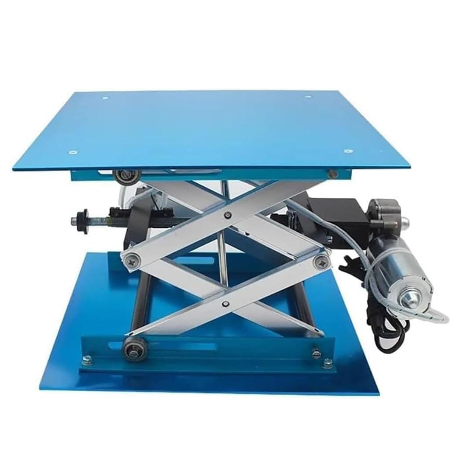 Plataforma elevadora eléctrica, gato de laboratorio de óxido de aluminio, soporta 30 kg, altura ajustable de 90-365 mm, ideal para experimentos de física y aplicaciones de investigación