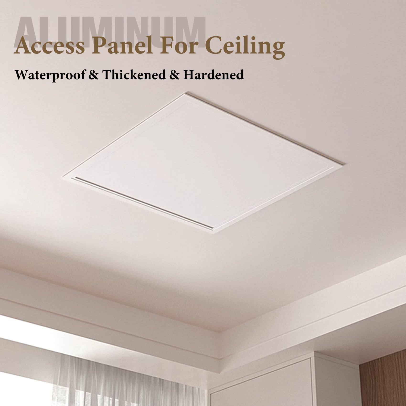 Sportello di Ispezione in alluminio - Pannello di Accesso in Cartongesso Bianca, Pannelli di Accesso Contatore acqua,Soffitto,Vasca,Scatole per Fusibili(40x55cm/16x22in)