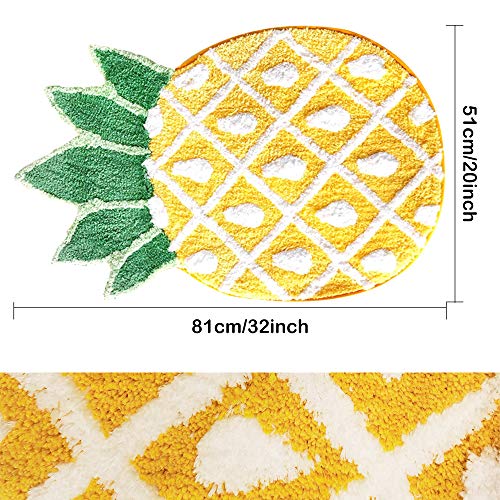 Tapete de puerta piña antideslizante 32x20 pulg miniatura 3