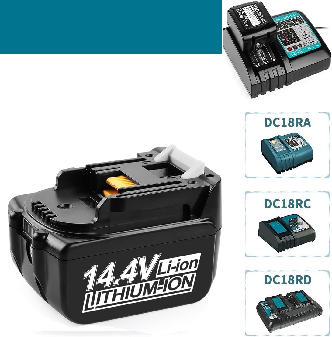 Ersatzakku 14.4V 6000mAh Für Makita - Kompatibel Mit BL1430, BL1415, BL1440 Werkzeugen