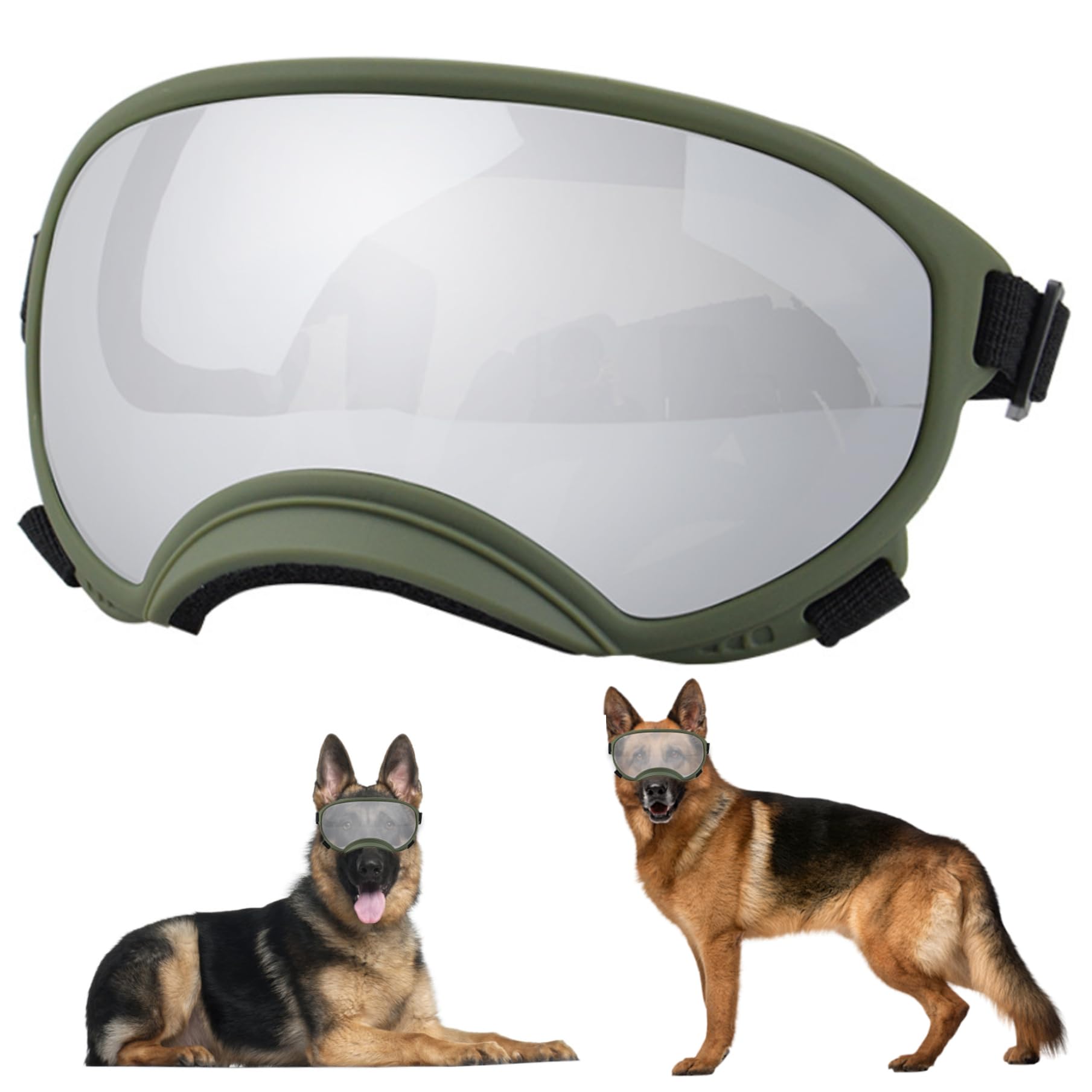 Lunettes de soleil pour chiens contre le vent et les UV pour chiens de taille moyenne