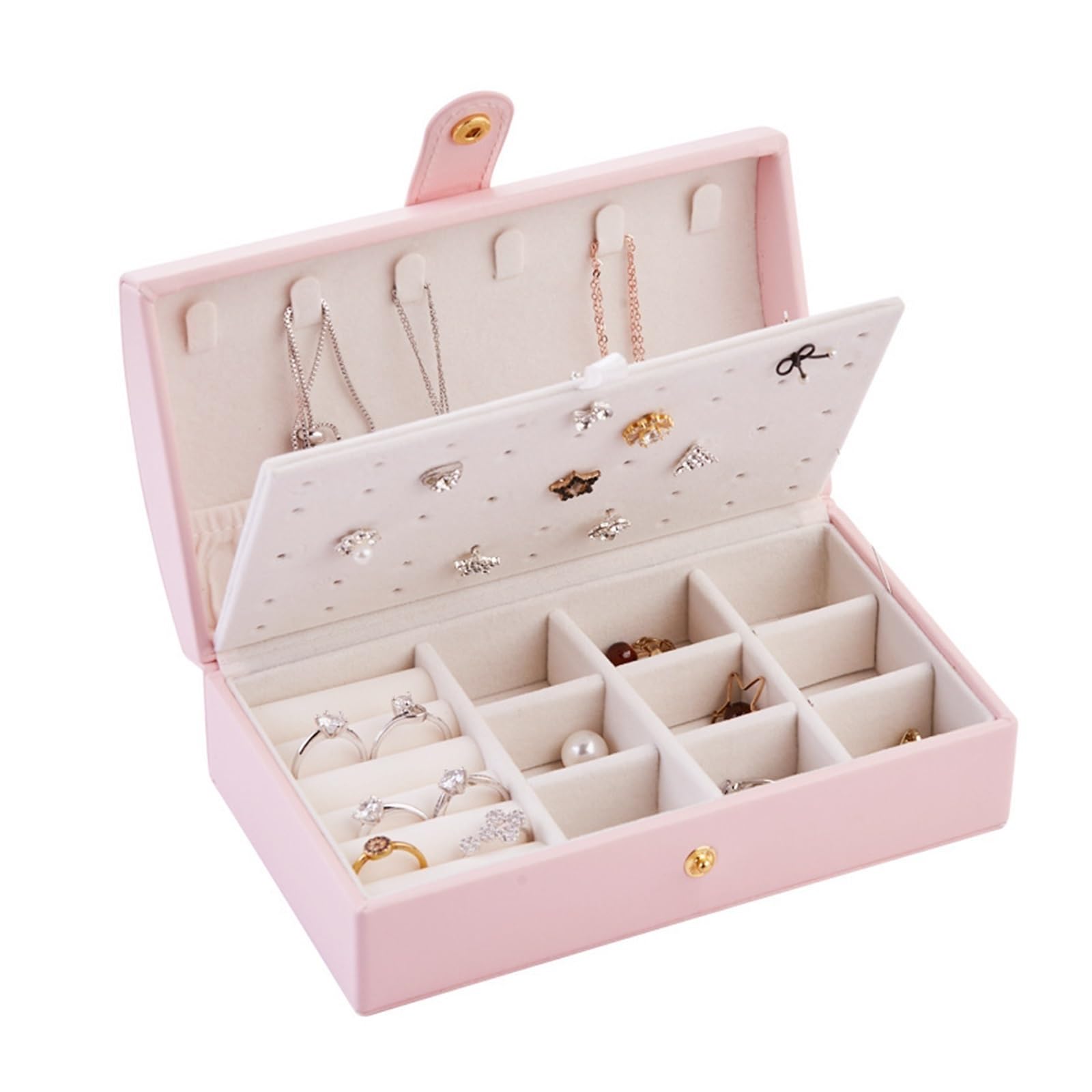 Boîte à bijoux portable et compacte pour ranger vos boucles d'oreilles