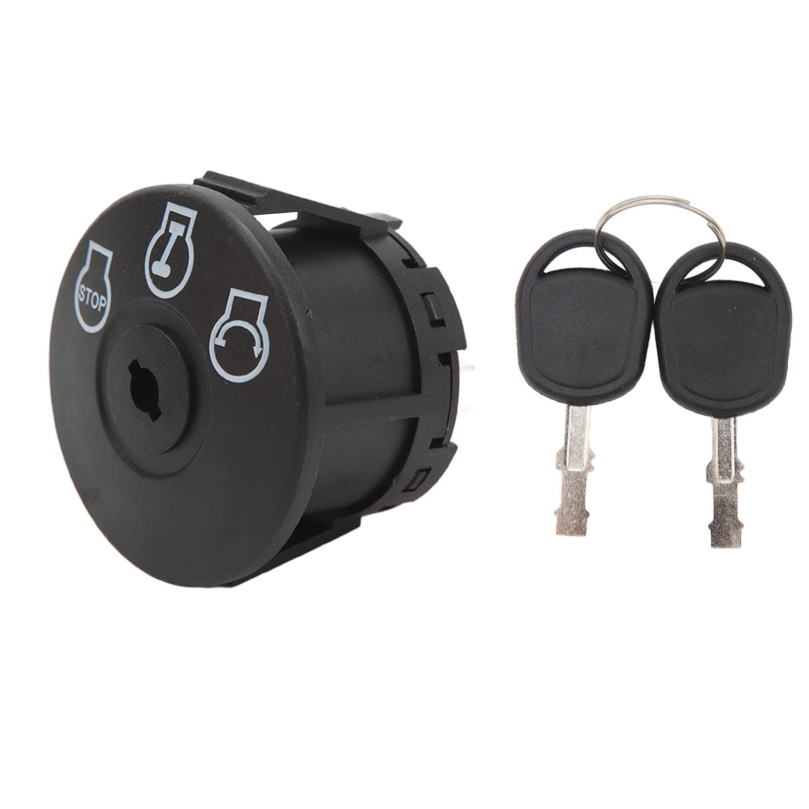 Yctze Interruptor de Encendido de Arranque 925 04228 725 04228 Interruptor de Arranque de Motor de Cortacésped de Cobre ABS 3 Posiciones con 2 Llaves de Repuesto para Cortacésped