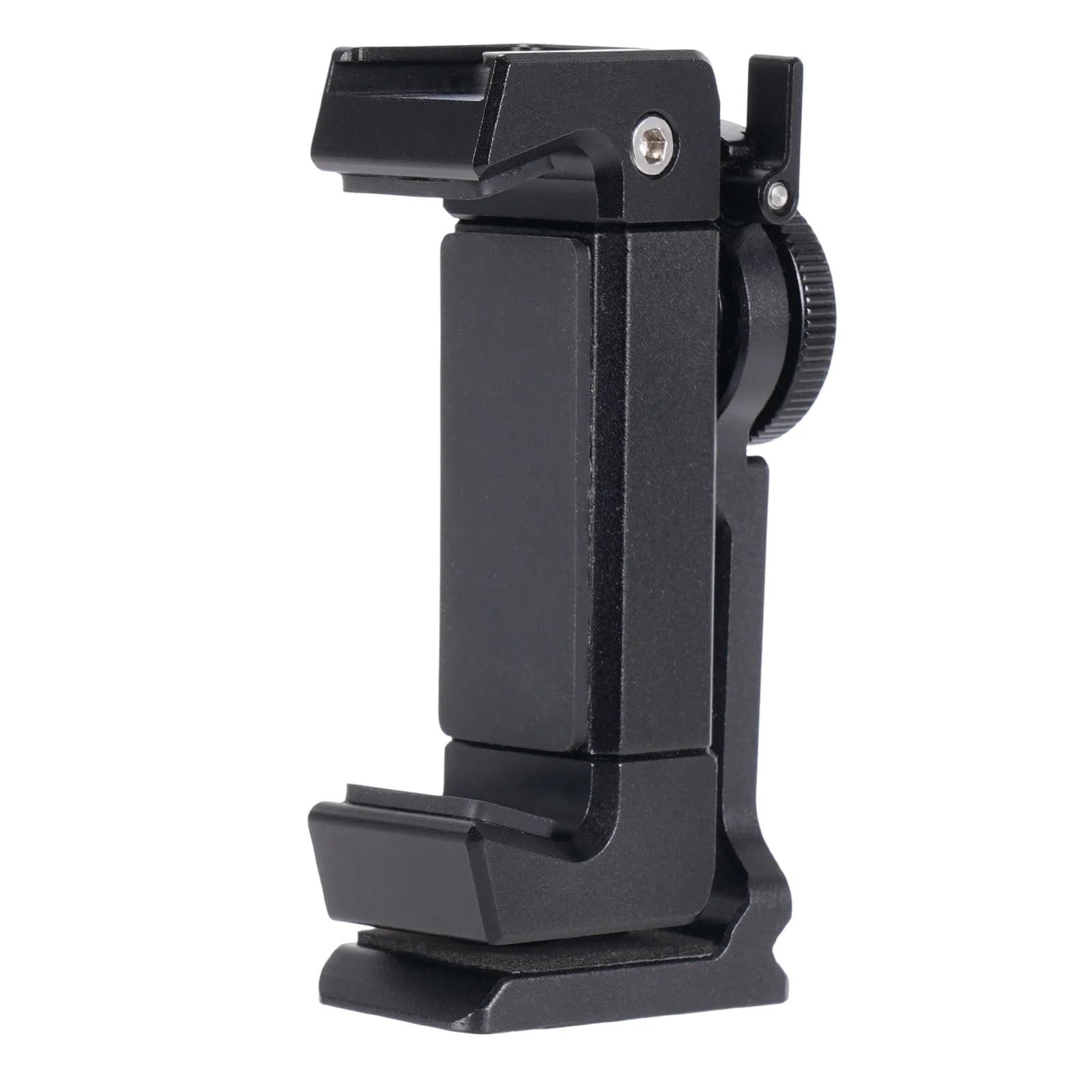 Accesorios Coche Porta Smartphone Supporto per Clip per Telefono in Metallo con Supporto per Scarpa Fredda per Rotazione del treppiede Staffa per Telefono per Action Cam per Smartphone(D)