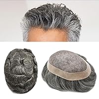 Vista 112 de Mens Toupee Hair Piece For Men Fine Mono Men Hair System Toupee For Men Hair Piece Real Human Hair System For Men Protesis Capilar Para Hombre 6x9