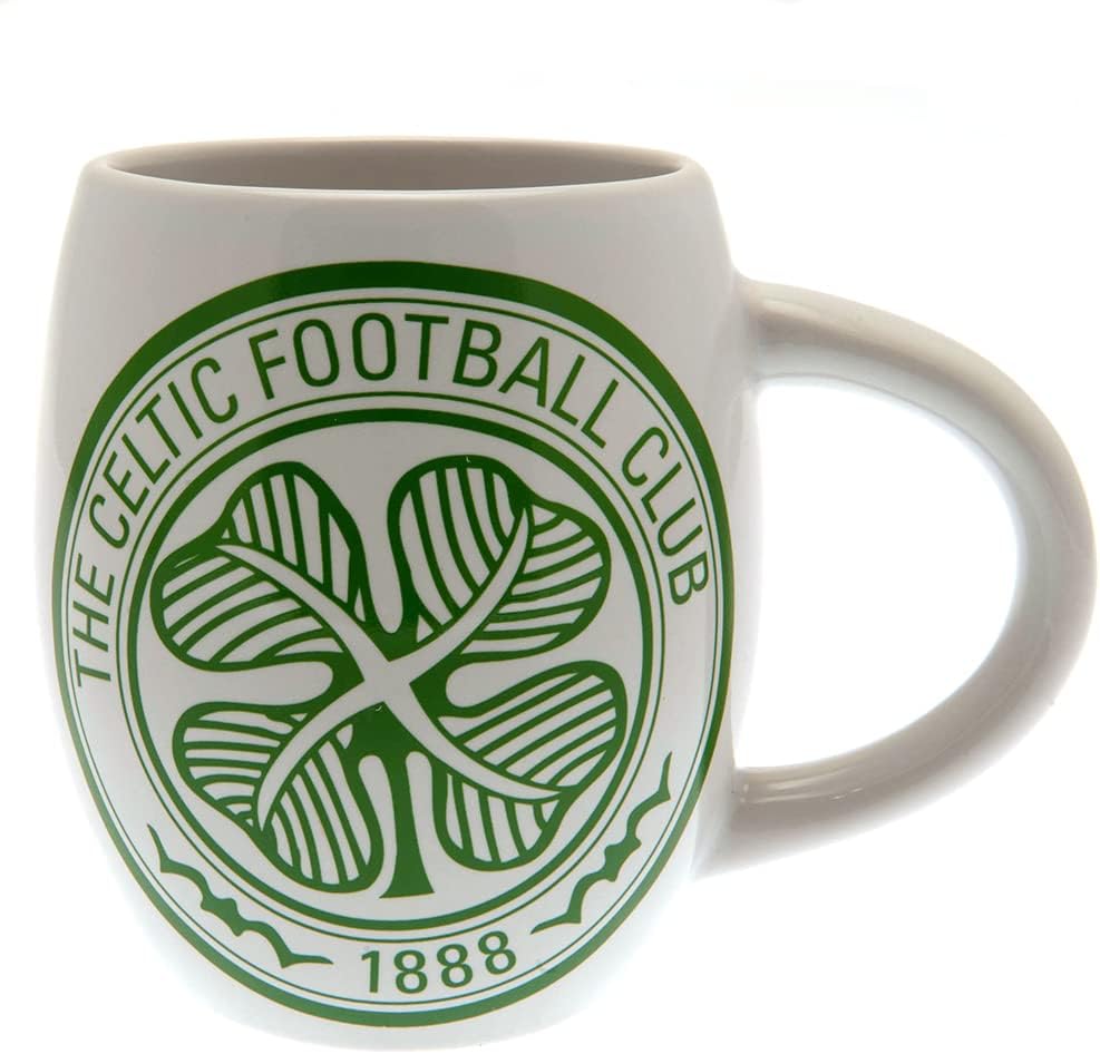 FOCO Générique Official Celtic FC Green White Football Club Crest Tea Cup Gift Boxed