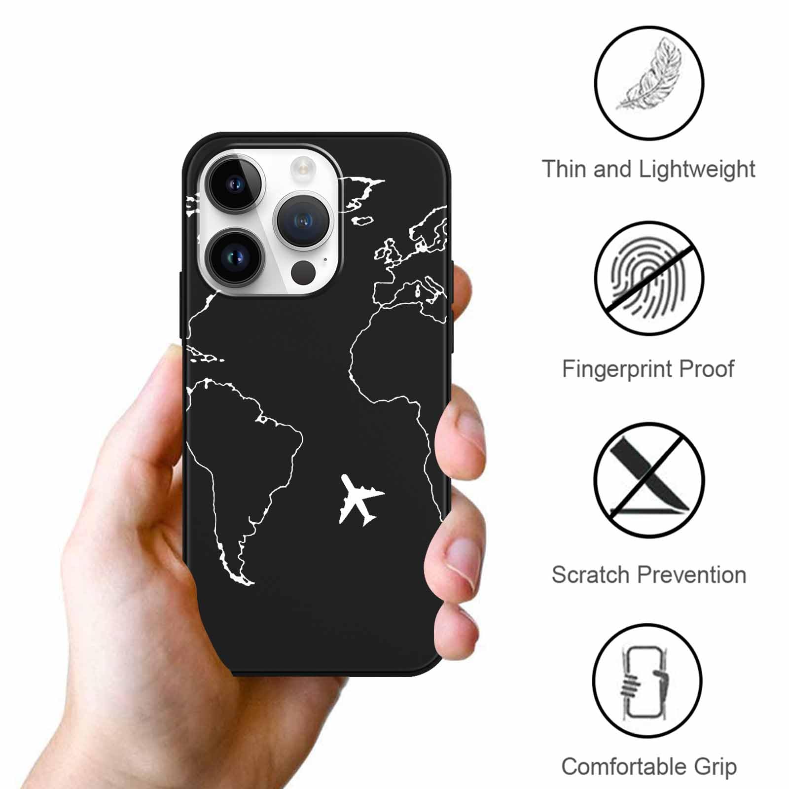 Weiche TPU-Schutzhülle Für IPhone 16 Pro Max (2 Stück) – Stoßfest, Schwarz, Mit Erhöhtem Rand