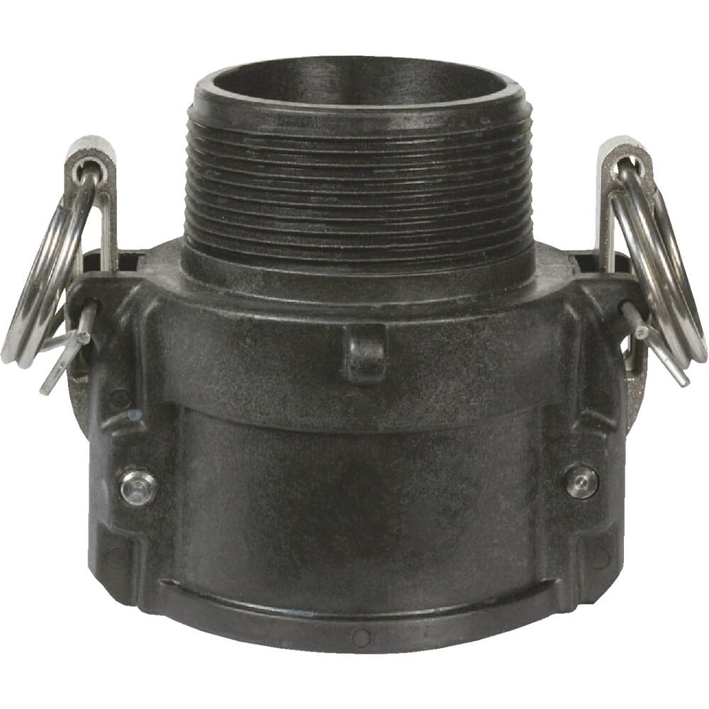 Dixon Valve PPB150 Raccord Hydraulique à came et rainure en polypropylène type B avec joint EPDM, douille 3,8 cm x 3,8 cm NPT mâle