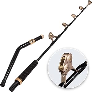 BERRYPRO Bent/Straight Butt Trolling Rod Saltwater Offshore Fishing Rod Big Game Roller Rod Conventional Boat Fishing Rod