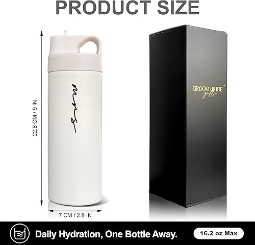 Miniatura 2 de Mr and Mrs - Juego de 2 copas de champán sin tallo para novia y novio, regalo de despedida de soltera.