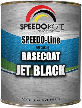 Speedokote Base Coat Black automotive base coat, One Quart SMR-3683-Q