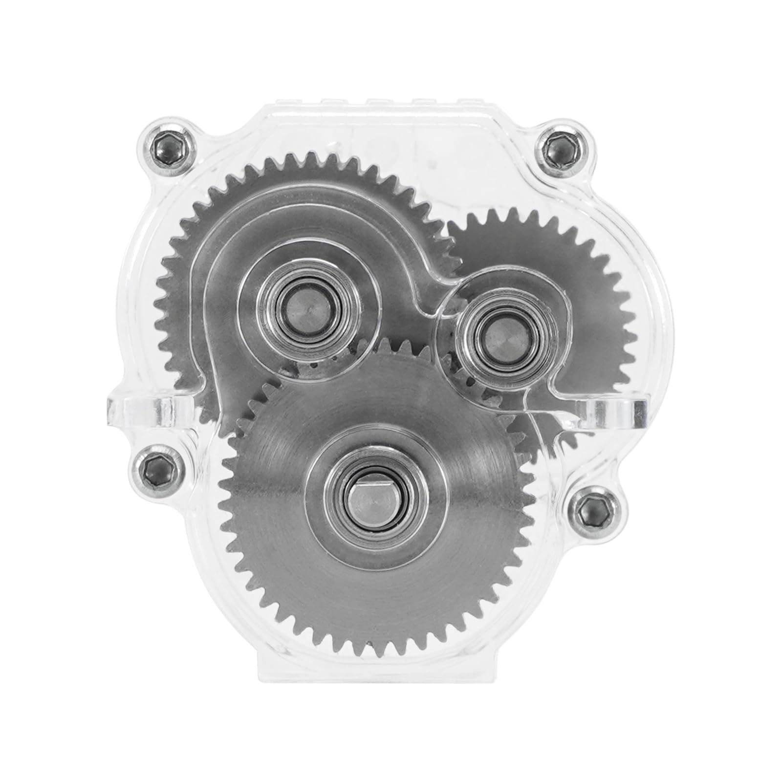 INJORA Transmission complète en acrylique avec engrenages Overdrive pour 1/18 RC Crawler TRX4M Upgrade