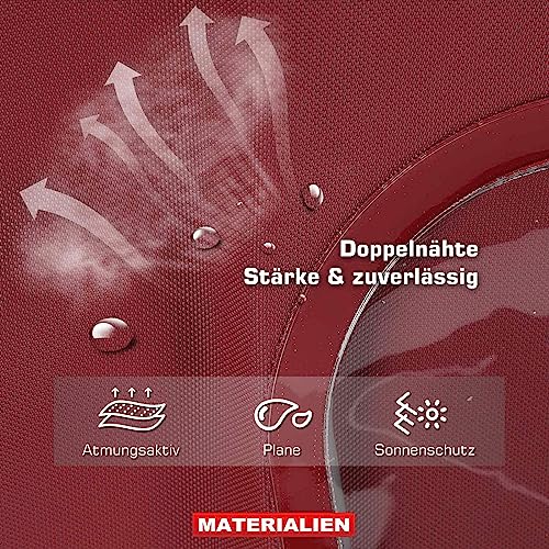 Frankberg Cabrioverdeck Softtop Verdeckbezug Rot Kompatibel mit Barchetta 183 Cabriolet 1.8 16V 1.7L 1995-2005 Replace# 0011