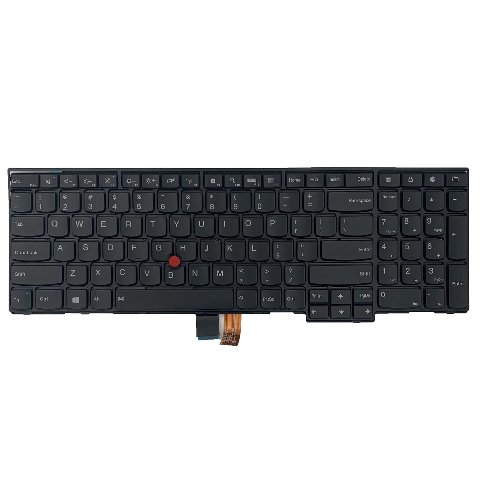Photo 1 of Tiugochr Laptop Replacement US Layout with Backlight with Pointing Keyboard for Lenovo IBM ThinkPad E531 E540 W540 W541 W550 W550S E545 T540 T540P T550 L540 L560 L570 04Y2660 F217 20J8 20J9 20JQ 20JR