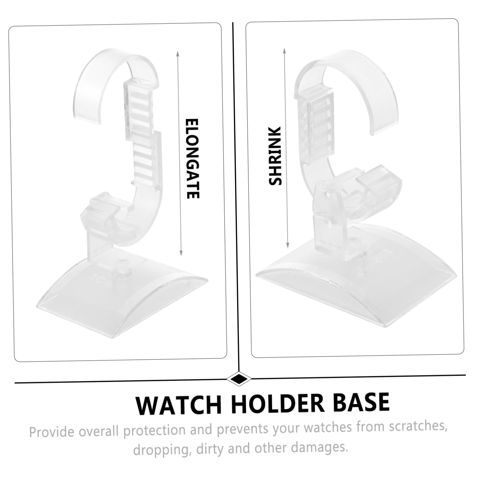 SOIMISS 20 Stk Uhrenständer uhrenhalter uhr halter durchsichtig watch holder steht Werkzeuge ansehen Stand armbanduhr herren schmuck Displayhalter für Uhren Uhren-Display-Requisiten Acryl