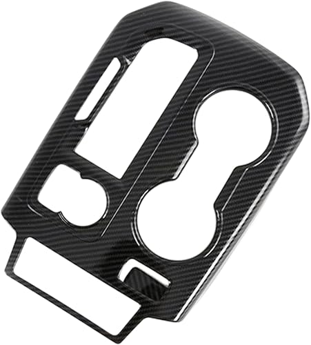 Cartrims Star Control - Cubierta de panel de cambio de marchas, decoración de fibra de carbono, accesorios interiores de automóvil, compatibles con