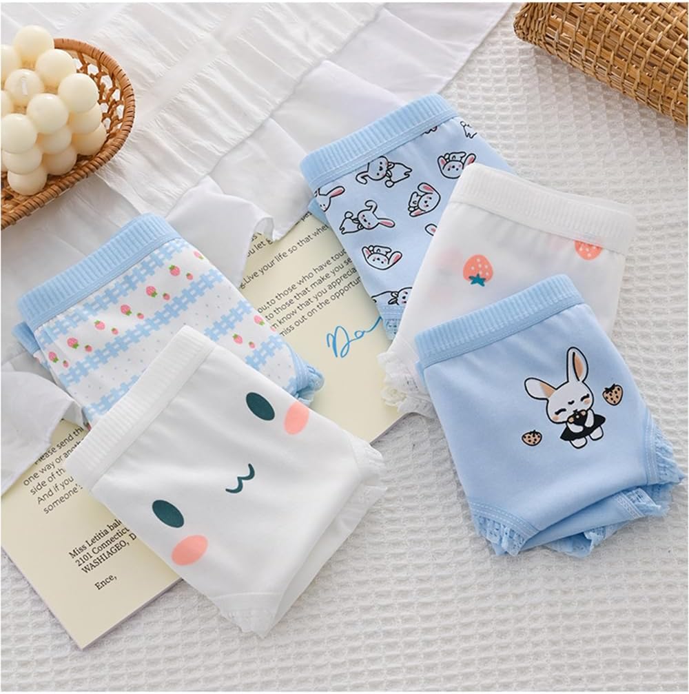 SINROYEE Women’s Underwear Cosplay Anime Soft Breathable Cotton Brief Ladies Cute Panties japanese lingerie 5-Pack - Image 3