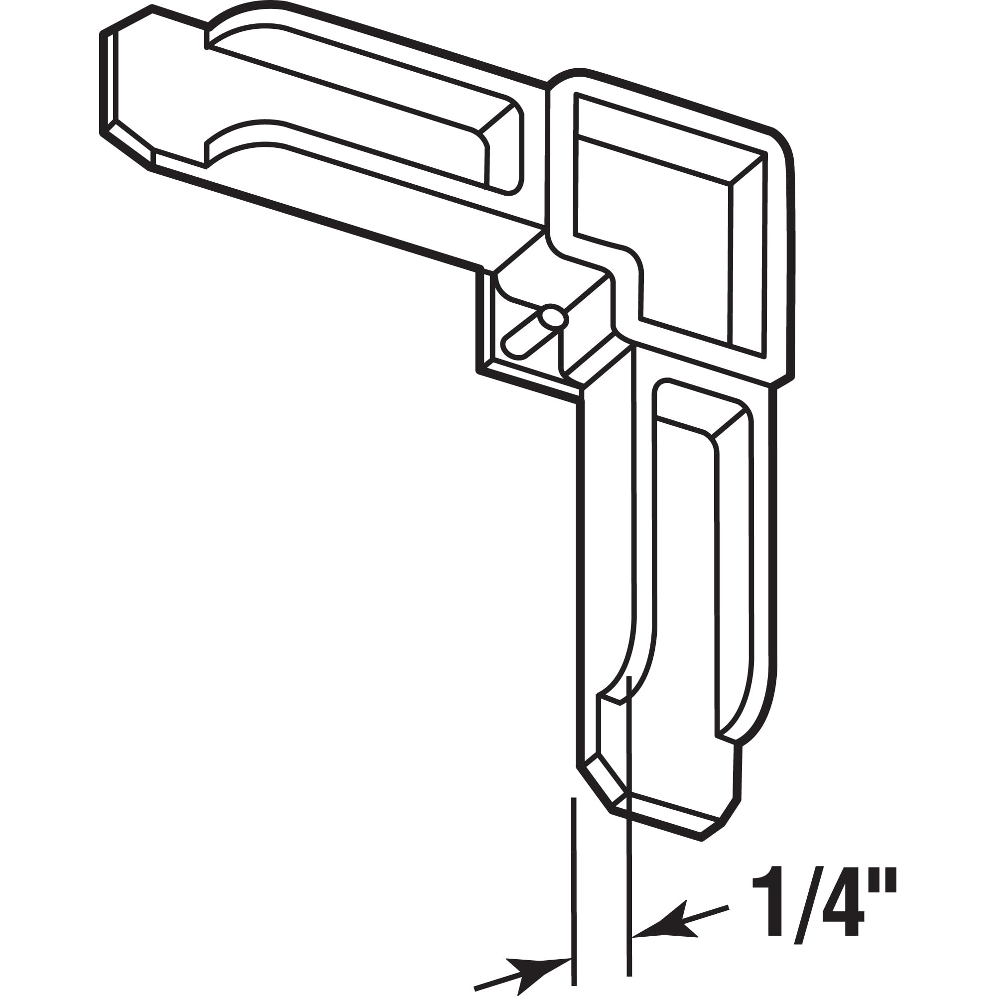 Prime-Line productos pl 7719 marco protector de esquina, 1/4-inch por 3/4-inch, bronce, de plástico (Pack de 4)