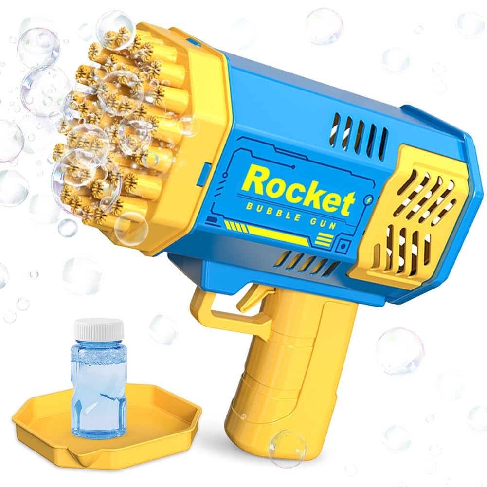 Bubble Gun, Bubble Gun Machine, Bubble Machine for Kids, Bubbles Per Outdoor Indoor Birthday Party Gifts for Boys Girls Birthday - Blue