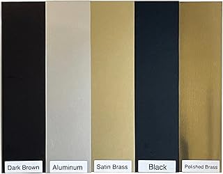 Aluminum Kick Plate - Magnetic Mounted - Choose The Color and Size for Your Door, Satin Brass (12 X 36)