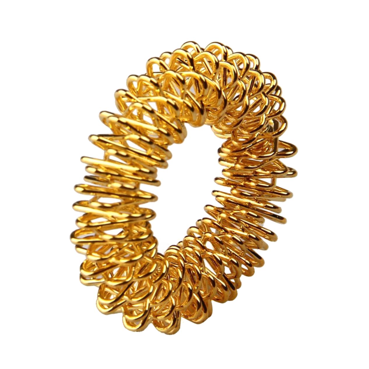 FELTECHELECTR 10pcs Acupressure Massage Rings for Fingers Stainless Steel Ring Spiky Reflexology