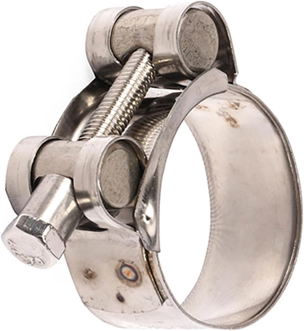 48-51mm Adjustable Hose Clamp for Turbo and Intercooler Pipes, Stainless Steel Exhaust, Radiator, Intake Clamp with Secure Fit