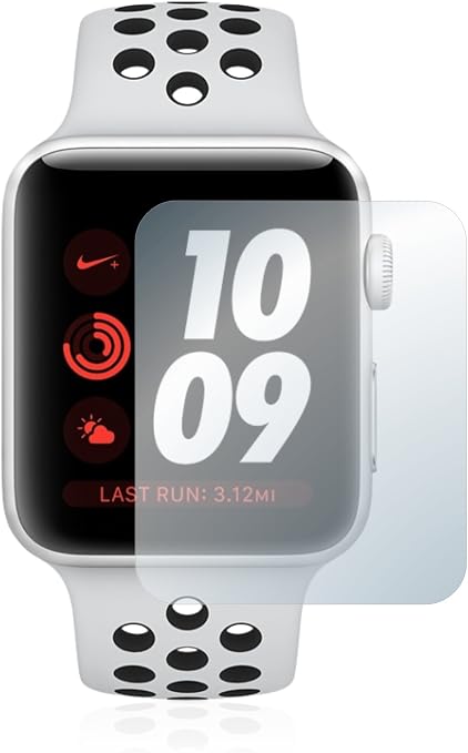 BROTECT Pellicola proteggi schermo in vetro compatibile con Apple Watch  Nike Plus Series 3 (42 mm) alta durezza, AirGlass : Amazon.it: Elettronica