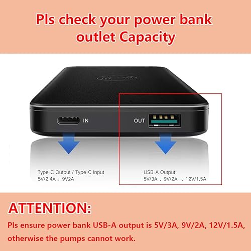 Miniatura 3 de Adaptador USB de coche de 12 voltios para Medela Sonata, Medela Pump-in-Style, Spectra S1 S2 y Lactina Hygeia EnJoye Extractor de Leche reemplaza la