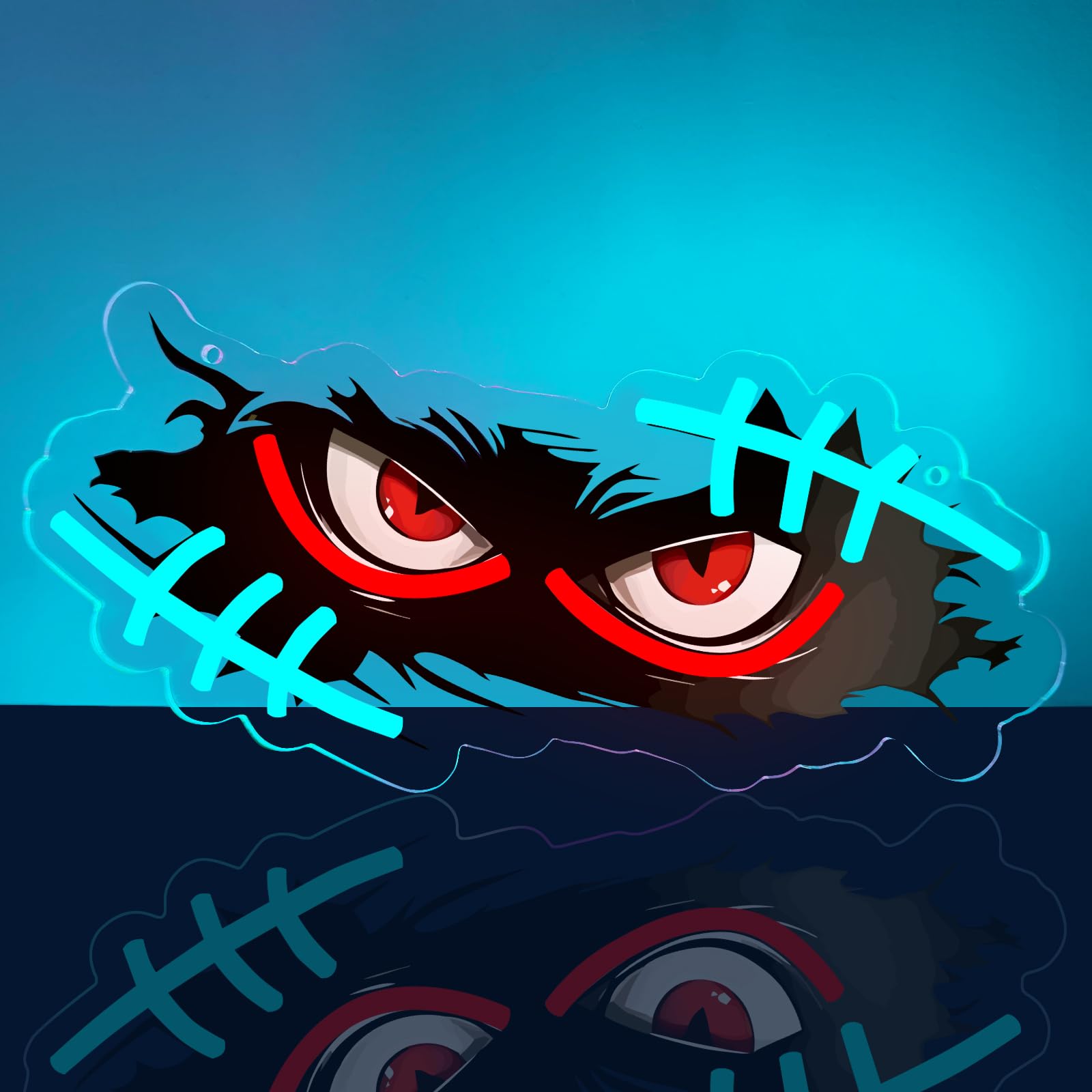 Demon Eyes Neon Sign Gaming LED Sign for Wall Devil Eye Neon Lamp Anime Light USB Evil Eye Dimmable for Game Zone Man Cave Boys' Room Playroom Gifts for Men