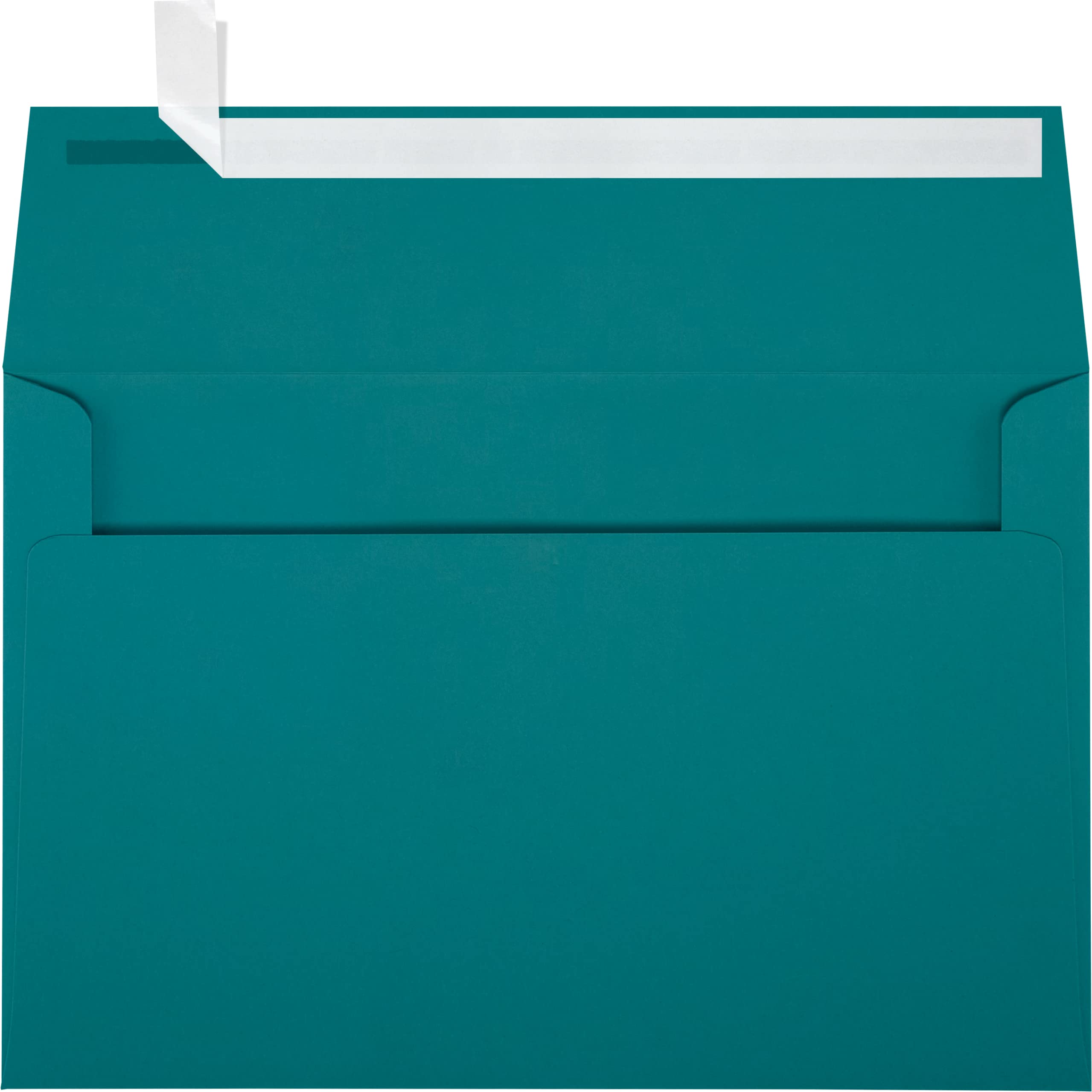 LUXPaper A9 Invitation Envelopes | Peel & Press | 5 3/4" x 8 3/4" | Teal | 80lb. Text | 250 Qty