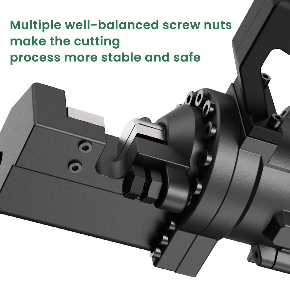 Anbull 1250W Electric Hydraulic Rebar Cutter, Cutting up to 3/4 Inch 4-20mm #6 Rebar, with Replaceable Jaw Blades, Cutting Speed 3-3.5S (1250W RC-20)