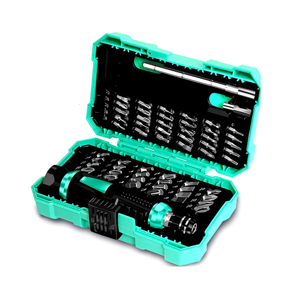 Kits di attrezzi 57-in-1 prese Barra di estensione bit impostati Cacciavite di precisione Toolkit per la casa Riparazione Manutenzione fissaggi elettricista Set di utensili acciaio al cromo vanadio