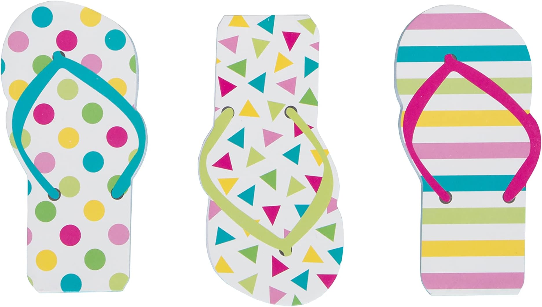 Flip Flop Note Pads - Vibrant Multicolor Notepads - Perfect for Casual Jotting & To-Do Lists - Set of 12