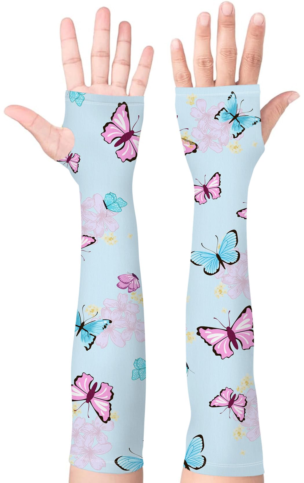 Gardening Sleeves for Women UV Sun Protection with Thumb Hole Anti-Scratch