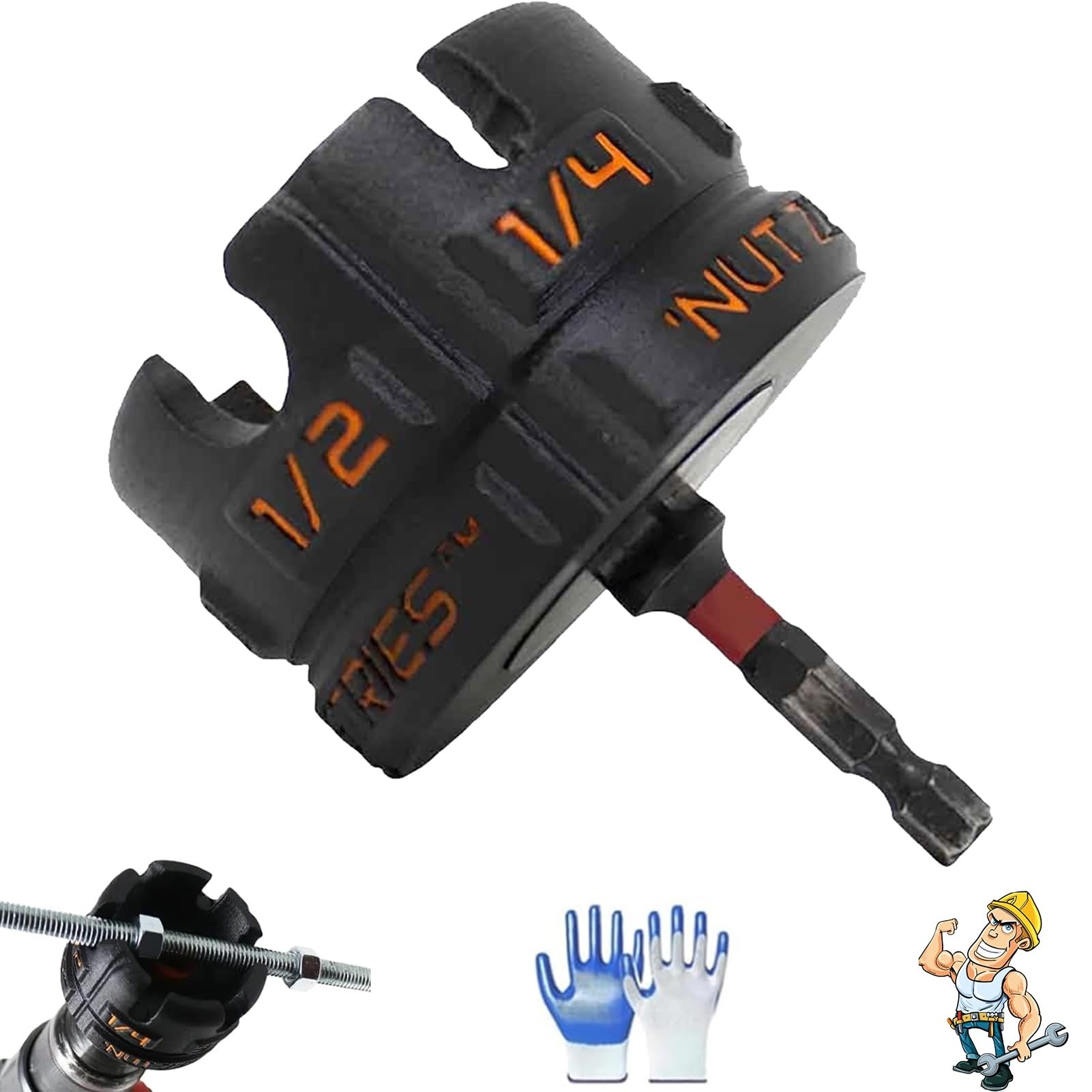 Amazon.com: Nut Zipper Drill Attachment for Fast Nut and Bolt