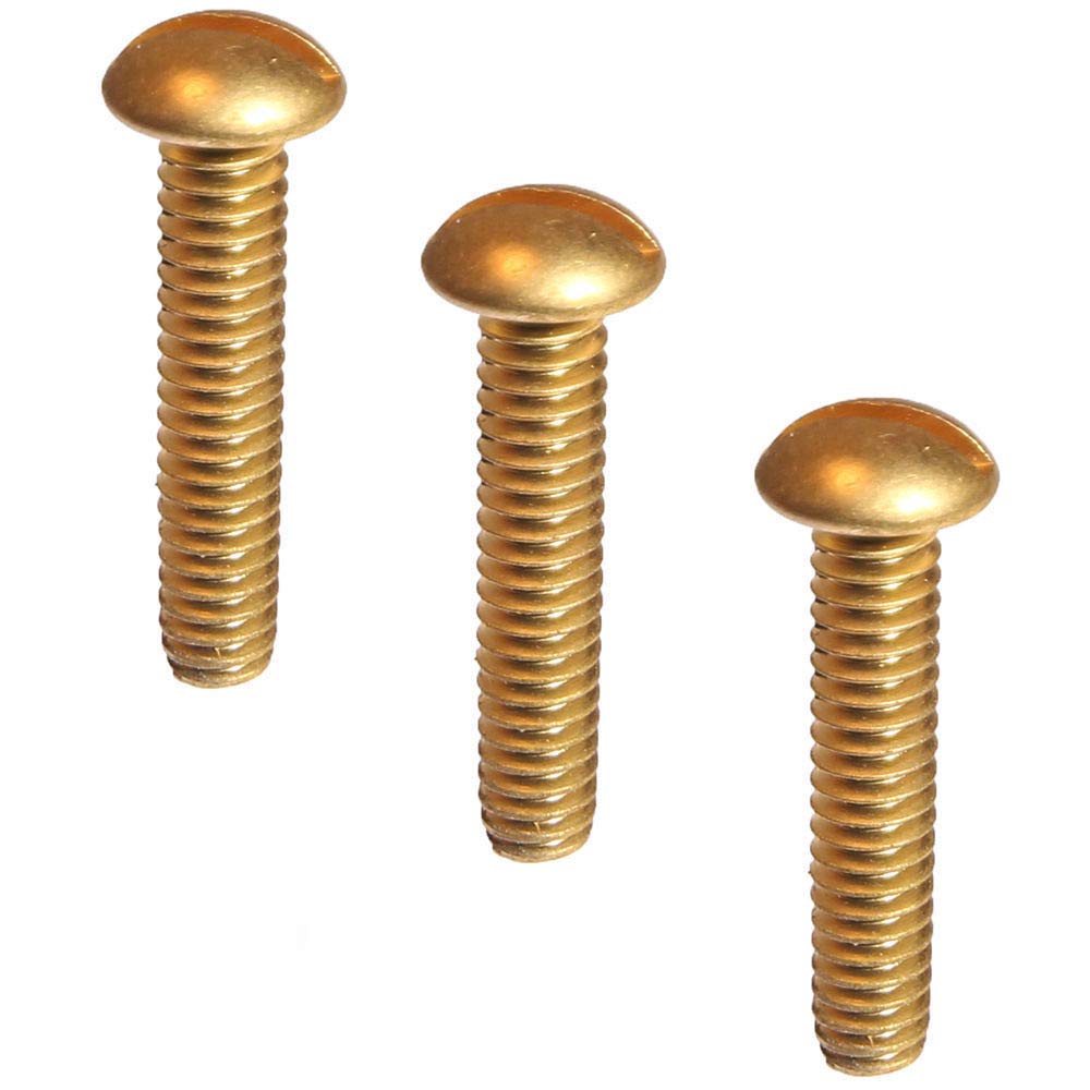 Wood Screw Slotted Round 4mm X 35mm In Brass - DIN 96 - Westfield