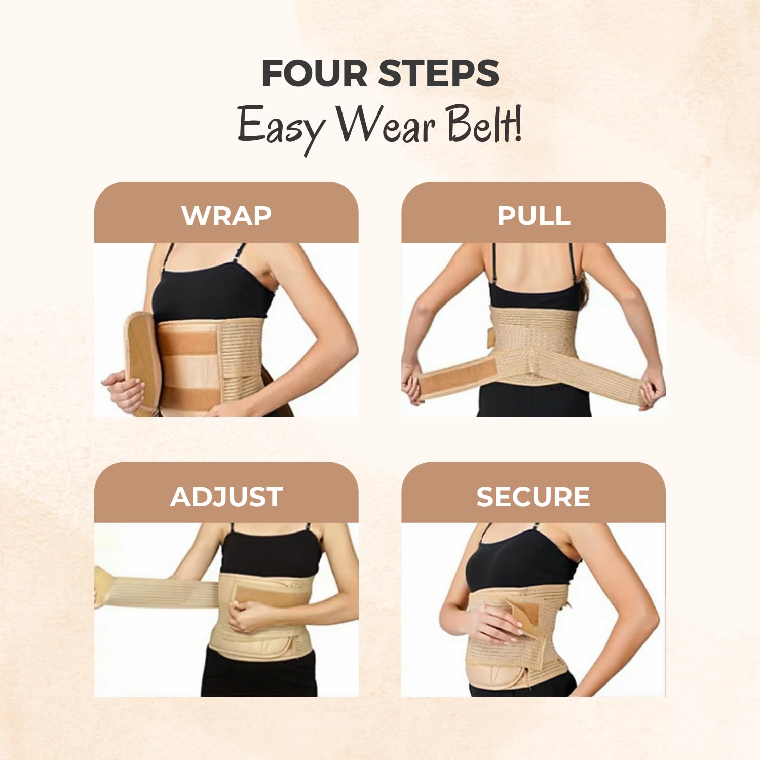 KareEx 2-in-1 Postpartum Maternity Belt for Women Waist Trimmer Shapewear to Reduce Tummy Fat After Delivery for C-Section(30 Inch to 46 Inches of Waist) (Light Pink, L/XL) 1