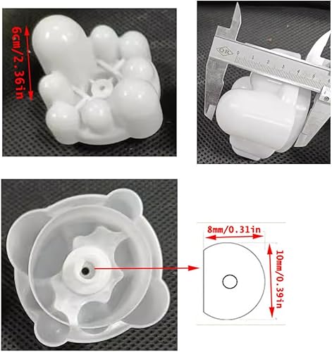 Miniatura 2 de Masajeador de espalda de repuesto de bola giratoria de 8 puntos de mecanismo de rodillo para masajeador de espalda y cuello con silla de masaje