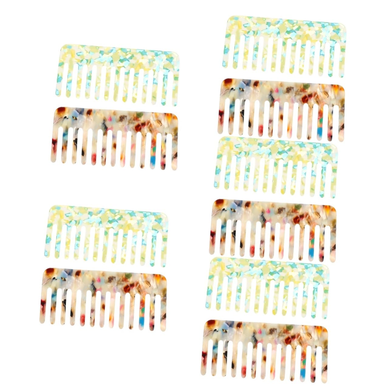 Healeved 10pièces Peigne Anti-statique Pour Cheveux Outil De Coiffure Polyvalent Pour Cheveux Bouclés Épais Ou Fins Et Résistant Parfait Pour Coiffeurs Et Utilisation Quotidienne