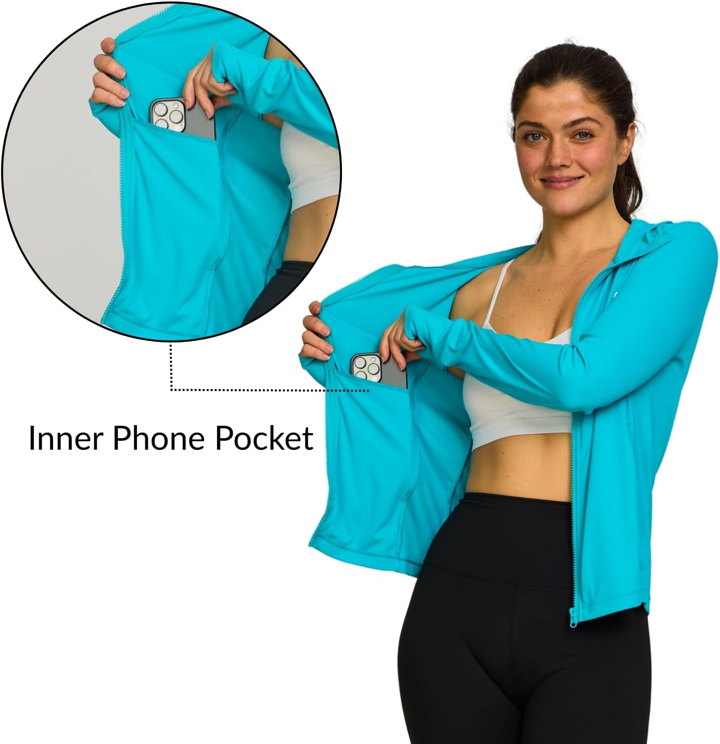 Hurley Sun Protection Lightweight Jacket Women - Sun Hoodie SPF 50+ UV Shirt Quick Dry Long Sleeve Sun Shirt Outdoor