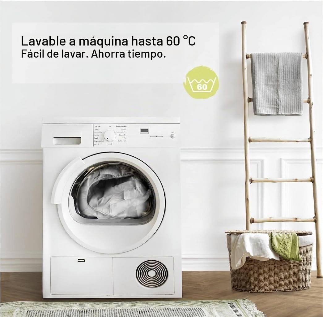 FAM Home Protector de colchón Lavable 180 x 200 cm, Made IN Green Cojín de colchón Acolchado Certificado, colchón higiénico Blanco, Funda de Microfibra Suave hipoalergénica