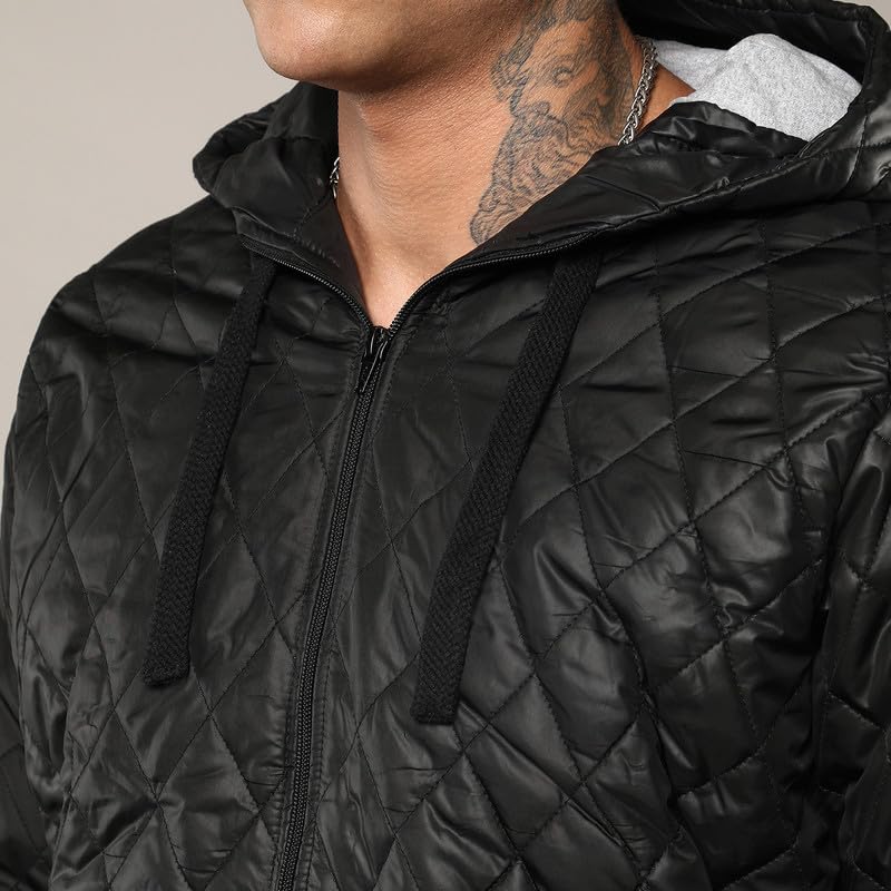 Image of CAHOOT Men's Fur-Lined Suede Bomber Jacket For Casual Wear | High Neck | Long Sleeve | Zipper Closure | Jacket Crafted With Comfort Wear For Everyday Wear