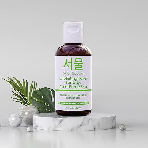 Miniatura 9 de SeoulCeuticals Tónico coreano para pieles grasas propensas al acné, tónico coreano para el cuidado de la piel del árbol del té para la cara, tónico