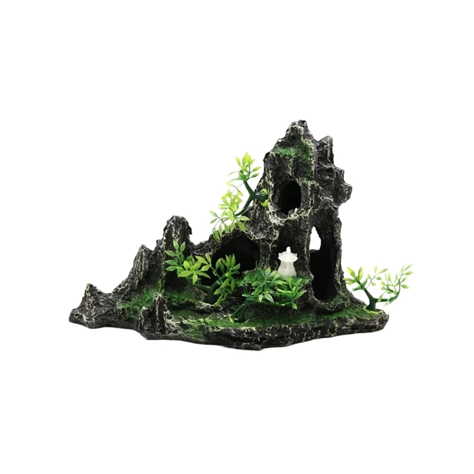 XIEHYA 1pcs Large Resin Aquarium Fish Tank Mountain View Oranment Decor For Decoration