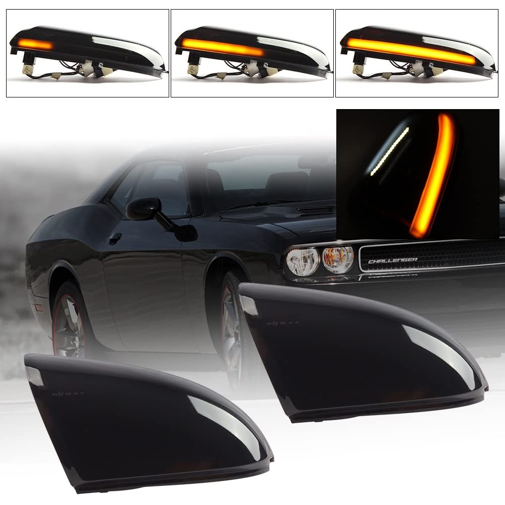 2 szt. Dynamiczne kierunkowskazy migacze podświetlane światło podłogowe płynące lampy samochodowe, dla DODGE, Ram 1500 2009-2013 2500 3500 2010-2013 Światło kierunkowskazu samochodowego