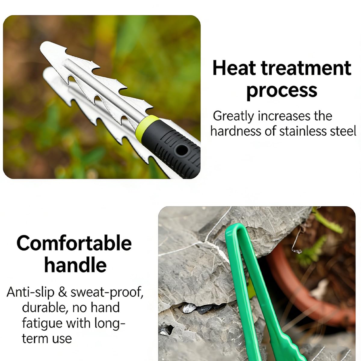 Pinzette da Giardino Professionali in Acciaio Inox Pinza a Punta Dritta Seghettata per Piante Succulente Cactus e Bonsai Strumento di Precisione Portatile per Trapianto e Cura Piante
