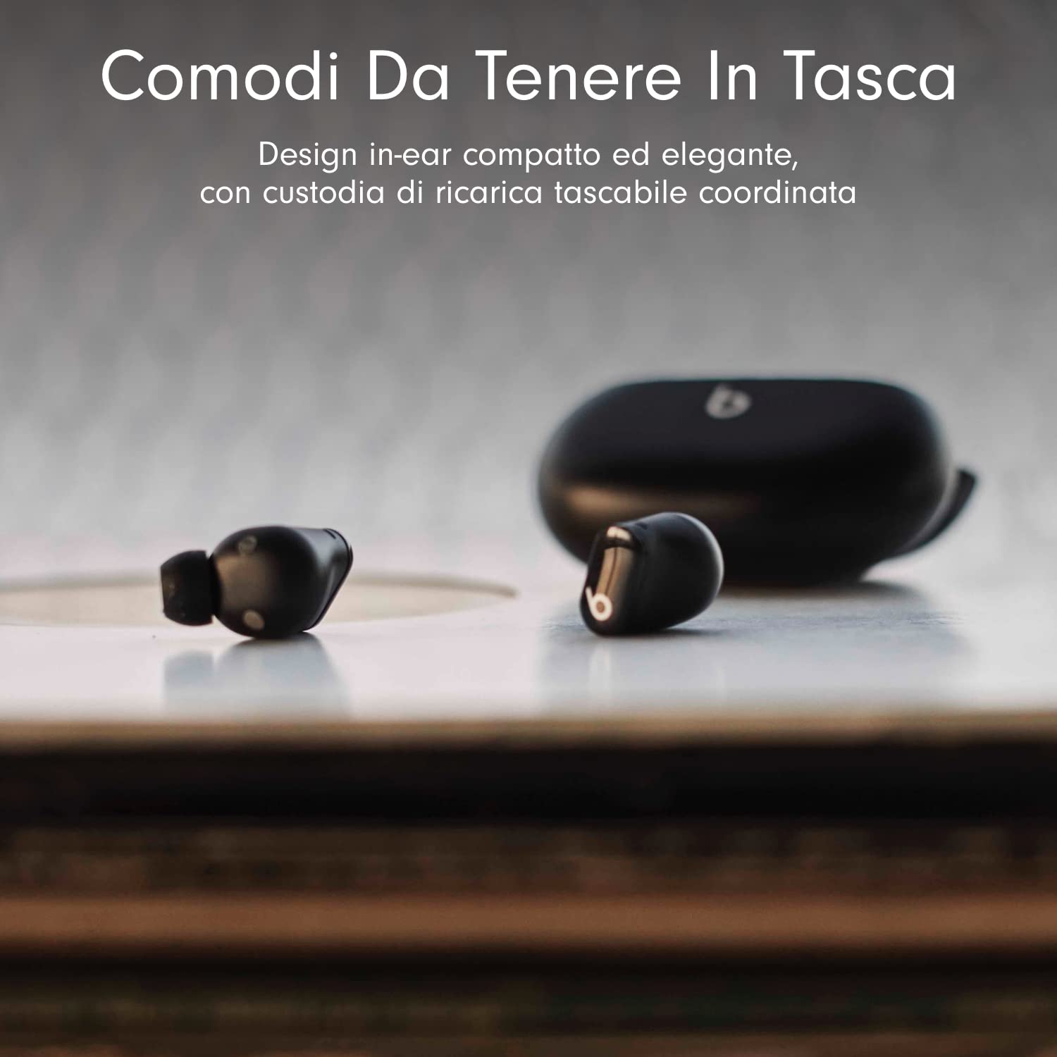 Beats Studio Buds – Auricolari bluetooth totalmente wireless con cancellazione del rumore – auricolari senza fili, compatibili con Apple e Android, Bluetooth di Classe 1 - Nero