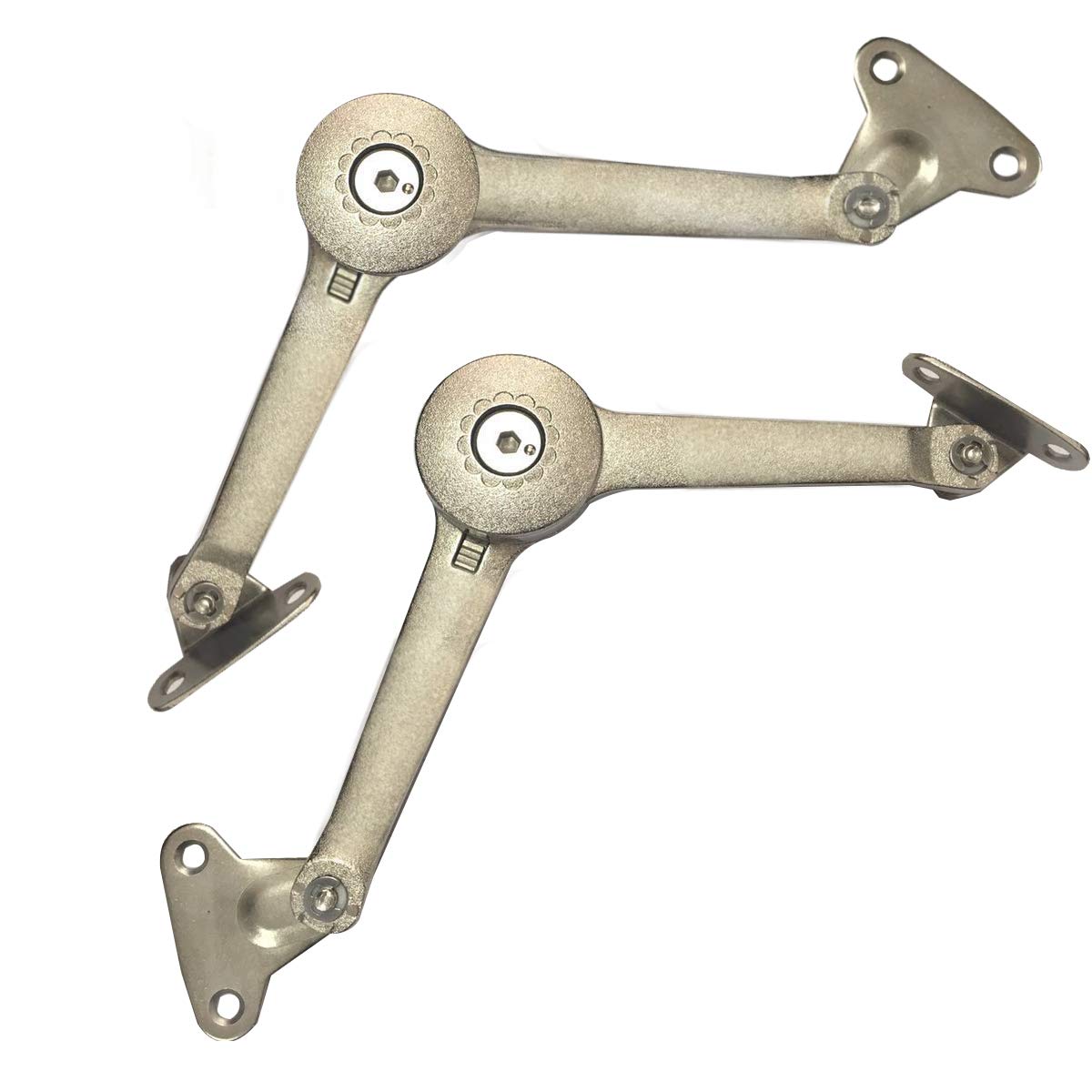 VADANIA Lid Support Hinge, Stay Anywhere & Soft Closing, for Kitchen Cabinet Cupboard, 1-Pair (2 Pieces)