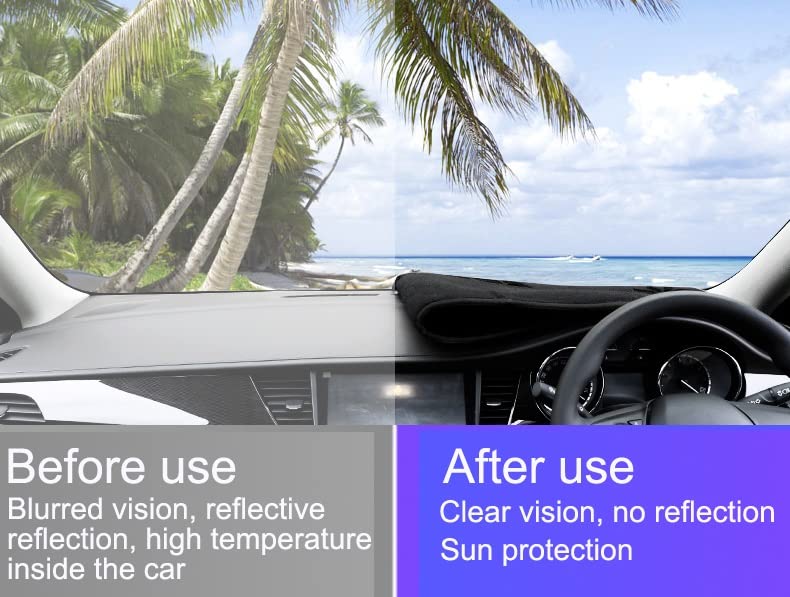 Alfombrilla parasol para Honda CR-V 2007-2012 RHD protector de salpicadero antideslizante 6